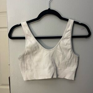 Aerie White Sports Bra Intimates & Sleepwear